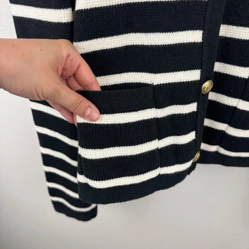 J. Crew Emilie Striped Sweater Lady Jacket